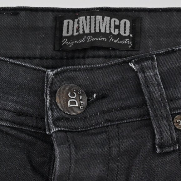 DENIM CO Mens Gray Moto Style Denim Jeans Skinny Cotton Blend Size 30 Length 31 - Picture 4 of 10